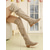 cheap Snow &amp; Winter Boots-Women's Winter Suede Knee-High Boots – Warm Faux Fur Lined, Zip Closure, Chunky Heel, Stylish Outdoor Footwear for Snowy Weather
