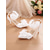 preiswerte Braut-Weiße Pumps mit Fesselriemchen und Blumenmuster für Damen – elegante Kitten-Pumps mit spitzer Zehenpartie für Hochzeiten und formelle Anlässe