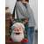 economico Borse con stampa grafica-borsa tote natalizia da donna – design di Babbo Natale con albero di Natale festivo e fiocchi di neve, divertente e stravagante, regalo perfetto per le feste di Natale, le festività invernali e lo shopping