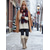 abordables Bottes de neige et d'hiver-Bottes compensées en daim marron pour femme avec revers en fausse fourrure – Design à lacets élégant avec pompons, bottes d'hiver chaudes et confortables pour une tenue décontractée et extérieure