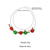abordables Collier pour femme-Collier de Noël en alliage pour femme avec cloches rouges et vertes, ornement de flocon de neige, parfait pour la mode des fêtes et les cadeaux festifs