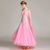cheap Competition Wear-Women's Ballroom Dance Dress Rhinestone Off Shoulder Layered Tulle Elegant Waltz Tango Foxtrot Competition Performance Gown – Light Pink