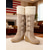 abordables Bottes de neige et d'hiver-Bottes compensées en daim marron pour femme avec revers en fausse fourrure – Design à lacets élégant avec pompons, bottes d'hiver chaudes et confortables pour une tenue décontractée et extérieure