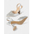 billiga Slingback-pumps-Damskor med guldfärgade slingback-klackar och strassdetaljer för cocktailpartyn &amp;formella evenemang