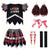 abordables Costumes de Filles-Robe Plus d'accessoires Costume Zombie pompom girl Horreur Déguisement effrayant Enfant Fille Halloween Carnaval Soirée Performance Se déguiser