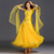 ieftine Sala de bal standard-Rochie de dans de societate pentru femei, roz aprins, cu aplicații florale, cu strasuri, straturi de organza, elegantă, pentru concurs, vals, tango, foxtrot