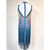 economico abito da competizione-vestito da ballo latino da donna con frange arcobaleno e strass blu, costume da competizione per samba cha cha jive