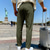 cheap Straight Leg-Men's Sweatpants Trousers Straight Leg Sweatpants Drawstring Pocket Elastic Waist Plain Comfort Sports Outdoor Daily Fashion Casual ArmyGreen Black Micro-elastic