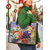 abordables Sacs à imprimés graphiques-Sac cabas de Noël pour femme – orné des motifs festifs de chats de Kayomi Harai et de chaussettes de Noël colorées, idéal pour les achats de Noël, les cadeaux et les célébrations hivernales.