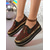 abordables Zapatillas de mujer-Mocasines de plataforma con diamantes de imitación dorados y negros para mujer, zapatos de fiesta con suela gruesa y brillantes para la vida nocturna. &amp;trajes de club