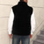 preiswerte Men's Vest-Herren Weste aus Wildlederimitat Weste Gilet Outdoor Täglich Mode Lässig Herbst Winter Tasche Kunstpelz Bequem Einfach Reisverschluss Stehkragen Normale Passform Schwarz Weste