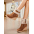 abordables Bottes de neige et d'hiver-bottes compensées à revers duveteux pour femmes, en daim marron avec fermeture éclair et boucle, bottes d'hiver chaudes et confortables pour le temps froid, les sorties décontractées et les fêtes de fin d'année