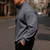 abordables Sudaderas Básicas_-Hombre Sudadera Sudadera de polar Sudadera con un cuarto de cremallera Negro Rojo Color Camello Gris Claro Gris Oscuro Media cremallera Plano Diario Deporte Festivos Poliéster Ropa de calle Básico