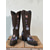 economico Stivali alla caviglia-stivali western da donna con ricami floreali, comodi stivaletti con tacco a blocco per l'autunno e le uscite casual