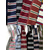 cheap Men's Ties &amp; Bow Ties-Men's Knit Stripe Tie - Stylish Woven Christmas Neck Tie with Red, White, and Black Stripes for Holiday Parties and Festive Occasions