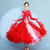 abordables Vêtements de Compétition-Robe de danse de salon pour femme, bleu marine, plumes, strass, organza superposé, élégante, pour compétition de valse, foxtrot