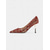 cheap Classic Pumps-Women's Red Lace Pointed Toe Stiletto Heels, Elegant Glitter High Heel Pumps with Gold Heel for Christmas Parties &amp; Holiday Celebrations