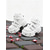 abordables Zapatillas de mujer-Zapatillas góticas blancas con plataforma para mujer: zapatos altos con velcro grueso para fiestas de Halloween, cosplay y vida nocturna.