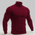 cheap Men's Pullover Sweater-Men's Pullover Sweater Jumper Knit Sweater Ribbed Knit Regular Tops Knitted Plain Turtleneck Fashion Basic Vacation Daily Wear Clothing Apparel Fall Winter Wine Black S M L