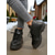 abordables Botas de combate-Botines blancos de mujer con cordones y suela gruesa, ideales para el invierno, Navidad, estilo urbano y salidas informales.