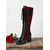 baratos Vitoriano &amp; Eduardo-Botas femininas de cano alto com cadarço preto e roxo, salto grosso e detalhe de laço, estilo gótico vitoriano dos anos 1920, botas da moda para cosplay, Halloween &amp;roupa de festa