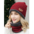 cheap Women's Hats-Unisex Knit Beanie Hat and Neck Gaiter Set, Fleece Lined Winter Warm 2-Piece, Cozy Christmas Gift for Outdoor Sports, Skiing &amp; Daily Wear
