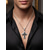 abordables Bijoux pour hommes-Collier pendentif croix en alliage pour homme, cadeau de Noël, multicolore, orné de cristaux étincelants, accessoire élégant pour les fêtes et le quotidien.