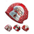 cheap Women's Hats-Men's Christmas Pattern Cap - Can be used as a neck gaiter, Festive red, With Santa Claus print, Soft and versatile, Suitable for holiday parties and winter wear