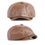 abordables Chapeaux pour femmes-Casquette de Noël en similicuir pour homme – élégante casquette plate rouge, marron, noire et grise – chapeau d'hiver chaud pour homme – accessoire de vacances tendance pour les fêtes de Noël