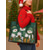 cheap Christmas Bags-Women&#039;s Christmas Snowman Print Tote Bag, Large Capacity Canvas Shoulder Bag, Winter Holiday Gift Shopping Handbag for Women