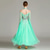 cheap Competition Wear-Women's Ballroom Dance Dress Rhinestone Off Shoulder Layered Tulle Elegant Waltz Tango Foxtrot Competition Performance Gown – Light Pink
