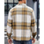 voordelige flanellen overhemden-Voor heren Overhemd Normaal shirt Flanellen hemd Overhemd met knopen Rood Lange mouw Ruitjes Revers Streetwear Vakantie Zak Kleding Katoen Modieus Casual Comfortabel