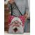 economico Borse con stampa grafica-borsa tote natalizia da donna – design di Babbo Natale con albero di Natale festivo e fiocchi di neve, divertente e stravagante, regalo perfetto per le feste di Natale, le festività invernali e lo shopping