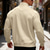 abordables Sudaderas Básicas_-Hombre Sudadera Sudadera de polar Sudadera con un cuarto de cremallera Negro Rojo Color Camello Gris Claro Gris Oscuro Media cremallera Plano Diario Deporte Festivos Poliéster Ropa de calle Básico