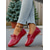 billige Slip-ons og loafers til kvinner-Dame Loafers Myke sko Sko med bred passform Komfort Sko Jul Daglig Morsdag Sløyfe Flat hæl Rund Tå Klassisk Fritid Komfort Fuskelær Tøfler Svart Rød Beige