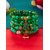 voordelige Damesarmband-Kerstarmbanden voor dames – feestelijke rode en groene kralenarmbanden met bedels van de kerstman, sneeuwvlok en kerstboom, perfect als cadeau voor de feestdagen