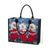 abordables Sacs à imprimés graphiques-Sac cabas de Noël pour femme – orné des motifs festifs de chats de Kayomi Harai et de chaussettes de Noël colorées, idéal pour les achats de Noël, les cadeaux et les célébrations hivernales.