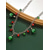 abordables Collier pour femme-Collier de Noël en alliage pour femme avec cloches rouges et vertes, ornement de flocon de neige, parfait pour la mode des fêtes et les cadeaux festifs