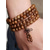 abordables Bijoux pour hommes-Bracelet de perles en bois multicouche pour homme, bracelet de prière mala vintage, bijoux fantaisie multicolores, cadeau de Noël unique pour un usage quotidien et les fêtes