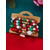 voordelige Damesarmband-Kerstarmbanden voor dames – feestelijke rode en groene kralenarmbanden met bedels van de kerstman, sneeuwvlok en kerstboom, perfect als cadeau voor de feestdagen