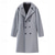baratos Trench coat masculino-Homens Casaco Casaco impermeável Casaco longo Férias Diário Outono Inverno Poliéster A Prova de Vento Manter Quente agasalhos Roupa Moda Clássico Tecido Bolsos Lapela Trespassado