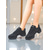 abordables Zapatillas de baile-Zapatillas de baile de jazz de malla negra para mujer: zapatos de práctica profesionales ligeros y transpirables para baile latino, hip hop y de salón.
