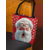 economico Borse con stampa grafica-borsa tote natalizia da donna – design di Babbo Natale con albero di Natale festivo e fiocchi di neve, divertente e stravagante, regalo perfetto per le feste di Natale, le festività invernali e lo shopping
