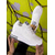 economico Sneakers da donna-scarpe da ginnastica bianche con plateau da donna in mesh Flyknit traspirante, scarpe da passeggio casual leggere con lacci per l'uso quotidiano, da viaggio &amp;attività all'aperto