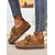 ieftine Mocasini de Damă-WOMEN'S BROWN MOCCASIN LOAFERS CU SOLE ANTIDERAPANTE ȘI STRASURI ÎNCĂLȚĂMINTE CONFORTABILĂ PENTRU ZILNIC ȘI CĂLĂTORII