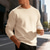 abordables Sweat-shirts basiques-Homme Sweat-shirt Sweat-shirt en polaire Gris Clair Col ras du cou Uni Quotidien Sport &amp; Loisir Fête Polyester Streetwear Basique Occasionnel Automne Hiver Vêtement Tenue Pulls Capuche Pulls
