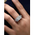 billige Kvinneringer-Rød hjerteformet edelstensring for kvinner med sølvbelagt bånd – elegante smykker til julegave og høytidsanledninger