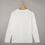 お買い得  リブニットTシャツ-男性用 メンズVネックリブニットTシャツ リブニットTシャツ ティートップ 長袖 Ｖネック 夏 春 秋 平織り ジャカード 近代の カジュアル 快適 ボタン ベーシック カジュアル 家 ストリート ホワイト メンズトップTシャツ
