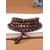 abordables Bijoux pour hommes-Bracelet de perles en bois multicouche pour homme, bracelet de prière mala vintage, bijoux fantaisie multicolores, cadeau de Noël unique pour un usage quotidien et les fêtes
