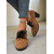 ieftine Pantofi cu toc gros-Pantofi verzi cu toc și șireturi pentru femei – pantofi eleganți cu toc bloc pentru Crăciun, petreceri, ieșiri casual și modă de iarnă